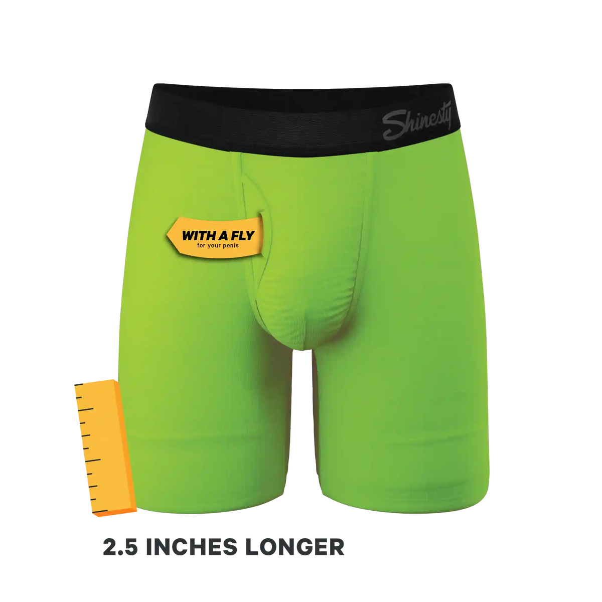 The Supernova | Bright Green Ball Hammock® Boxer - Long Leg