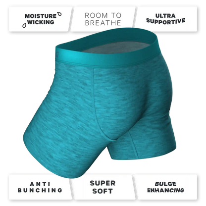 The Nerves of Teal | Teal Heather Ball Hammock® Pouch Underwear