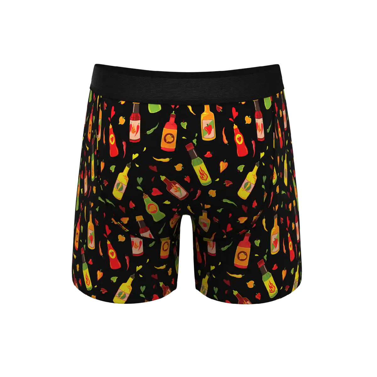 The Gotcha Sriracha | Hot Sauce Ball Hammock® Pouch Underwear With Fly