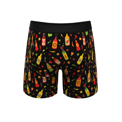 The Gotcha Sriracha | Hot Sauce Ball Hammock® Pouch Underwear With Fly