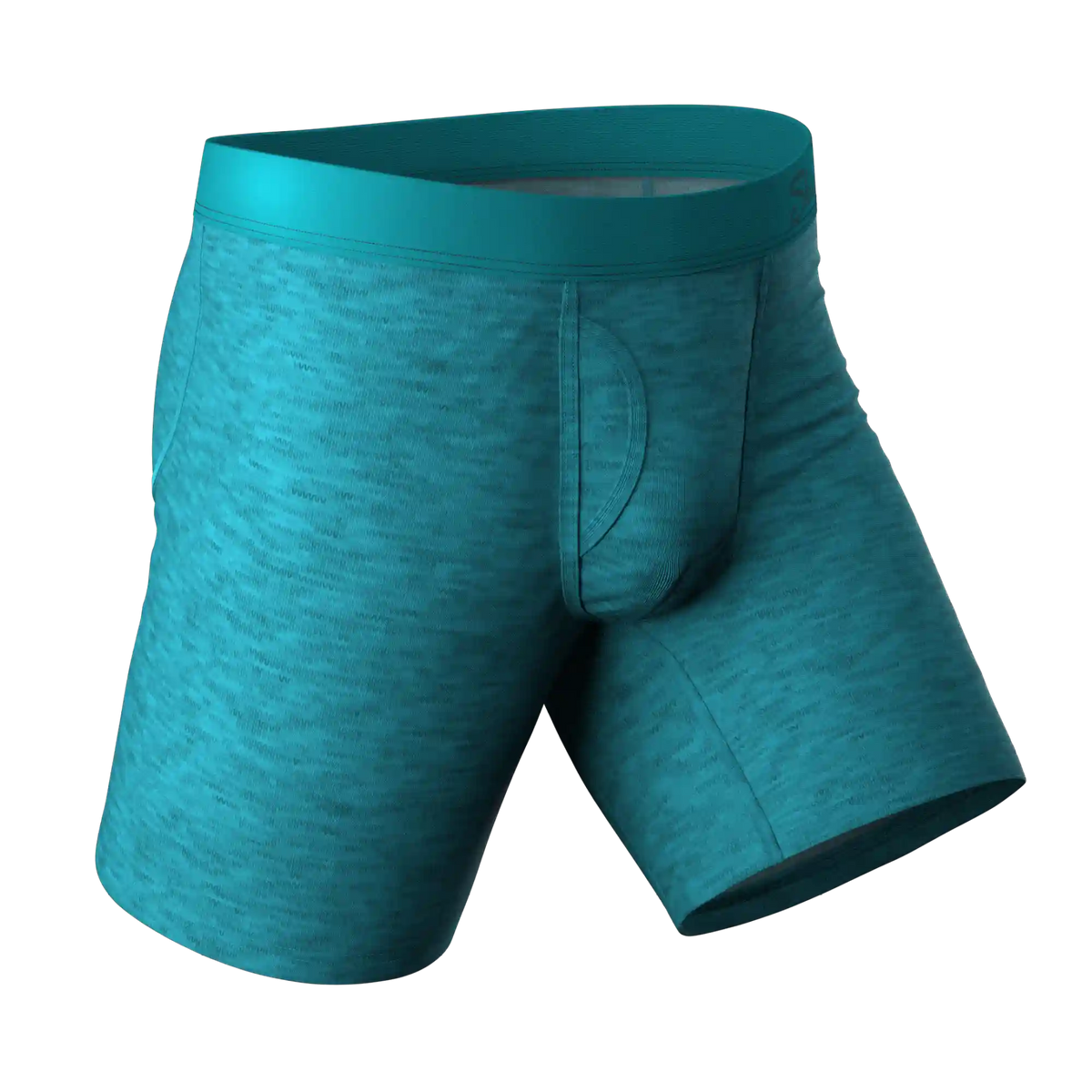 The Nerves of Teal | Teal Heather Ball Hammock® Boxer - Long Leg