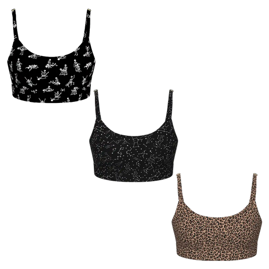The Naughty Bests | Boob Hammock™ Scoop Bralette 3 Pack
