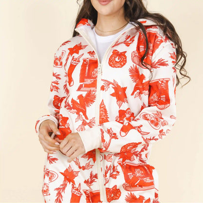 The Santa Slays | Ladies Unisex Christmas Toile Onesie