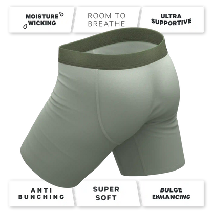 The Manzanilla | Olive Green Ball Hammock® Boxer - Long Leg
