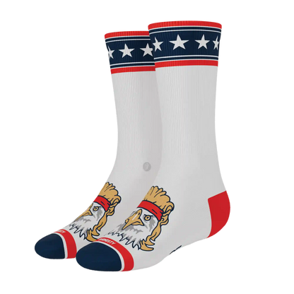 The Free Bird | USA Eagle Heel Hammock™ Crew Socks