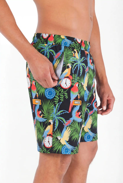 The 5 O'Clock Somewhere | Margaritaville® Ball Hammock® Pouch 8" Swim Trunks
