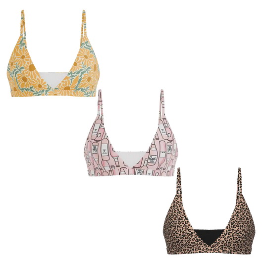The Moms Fav | Boob Hammock™ Triangle Bralette 3 Pack