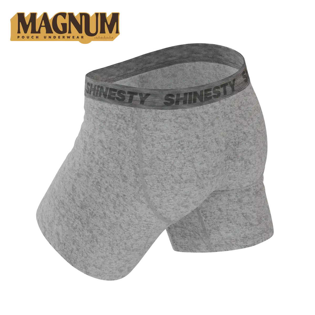 The Flintstone | Heather Grey and Black Ball Hammock® Magnum Big Pouch Underwear