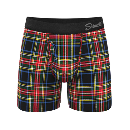 The Cappuccino | Holiday Tartan Plaid Ball Hammock® Magnum Big Pouch Underwear