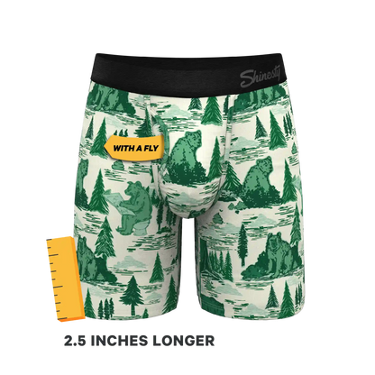The Does A Bear | Green Toilet Bear Ball Hammock® Boxer - Long Leg