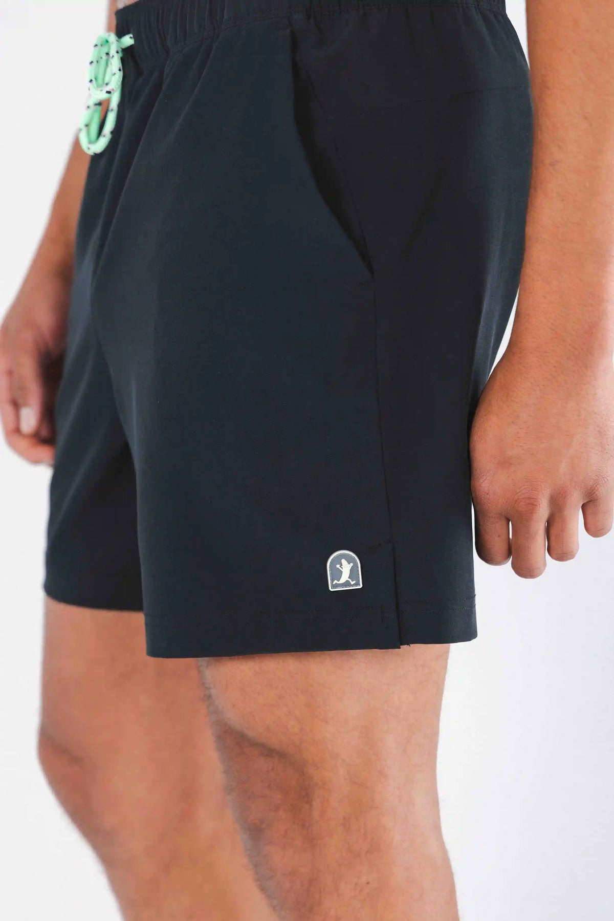 The Funky Fresh | Black and Neon Tribal Ball Hammock® Pouch 5" Swim Trunks