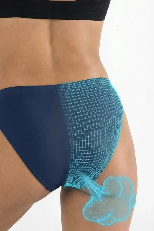 The Big Blue | Navy Fart Proof Bikini Underwear