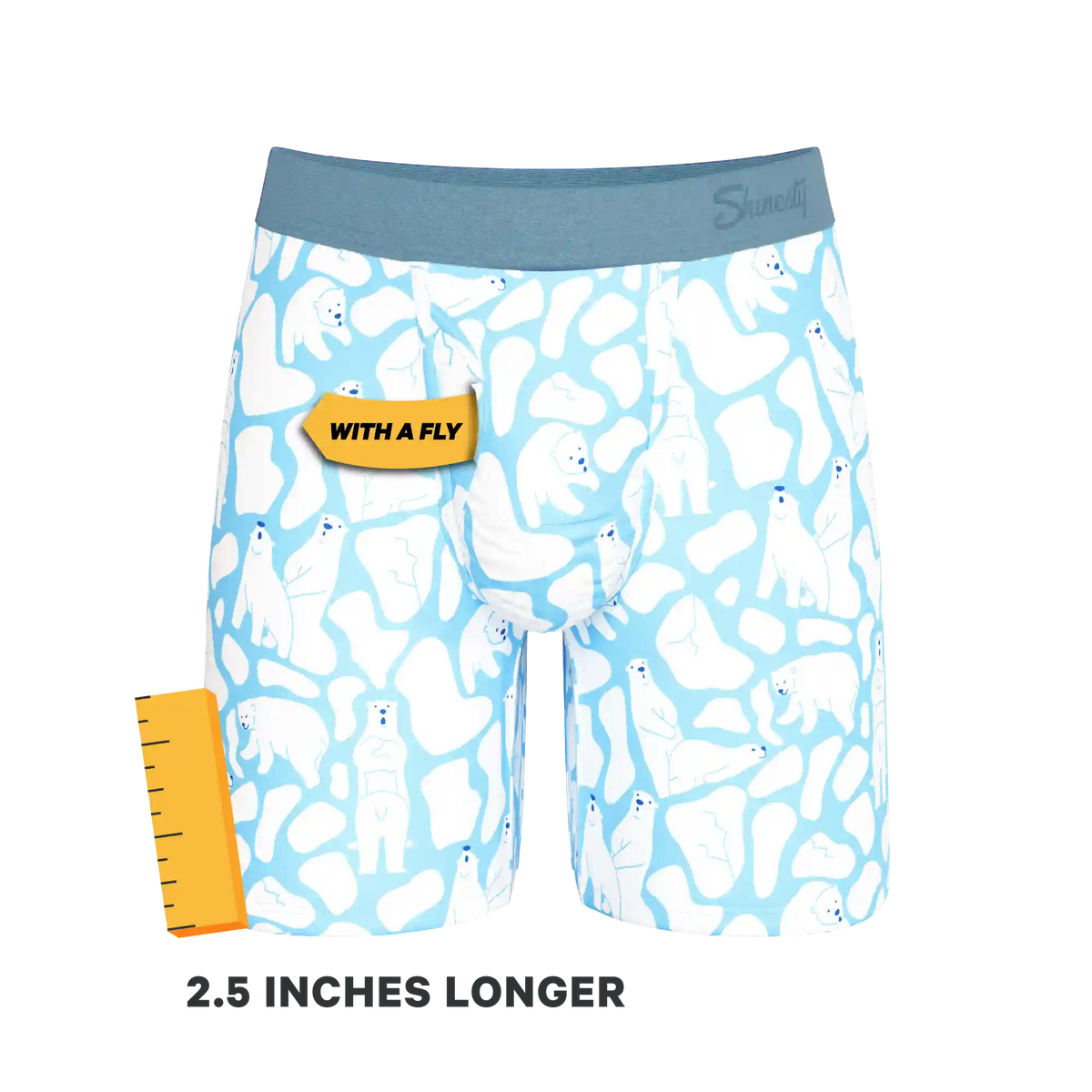 The Polar Polka | Polar Bear Scene Ball Hammock® Boxer - Long Leg