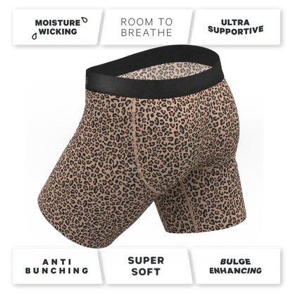 The Wild Cat | Leopard Print Ball Hammock® Boxer - Long Leg