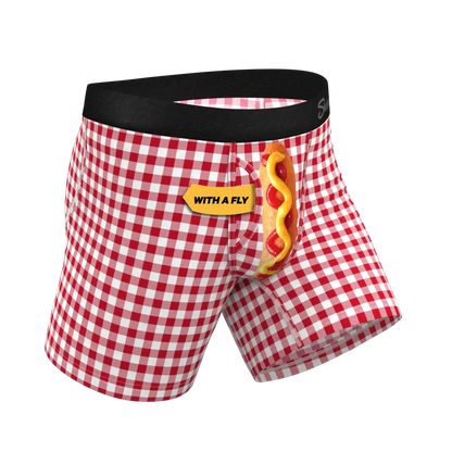 The Hot Diggity | Corn Dog Ball Hammock® Pouch Underwear With Fly