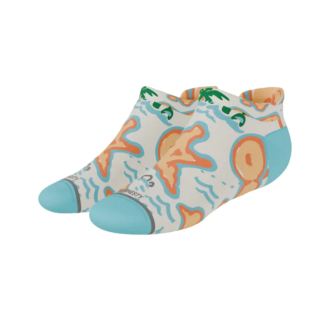 The Pirate's Booty | Naughty Map Heel Hammock™ Ankle Socks