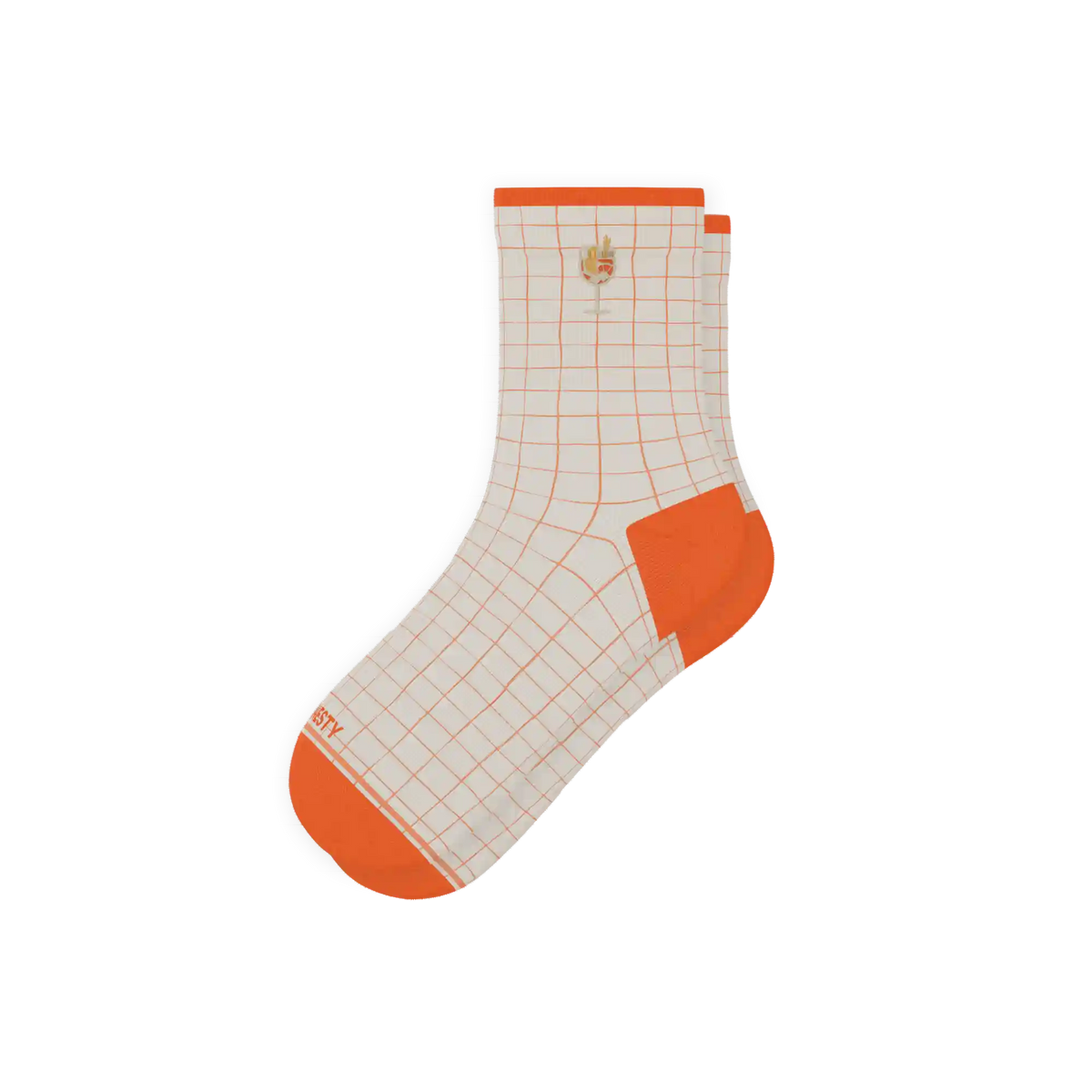 The Aperolaholic | Spritz Heel Hammock™ Quarter Crew Socks