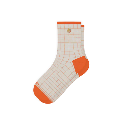 The Aperolaholic | Spritz Heel Hammock™ Quarter Crew Socks