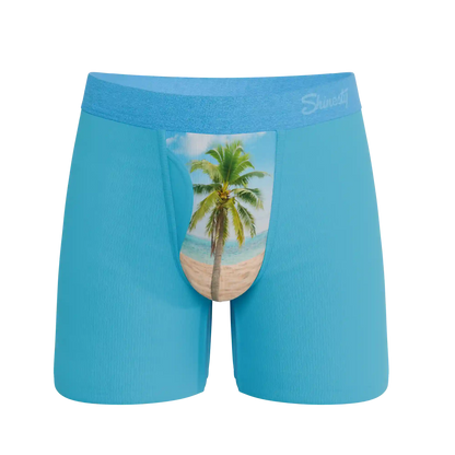 The Beach Please | Palm Tree Ball Hammock® Pouch Underwear With Fly