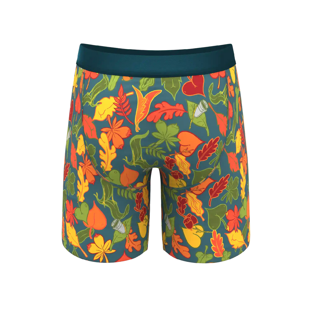 The Leaf Peeps | Naughty Leaves Ball Hammock® Boxer - Long Leg