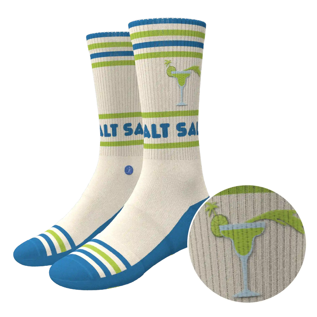 The Cocktail Hour | Shinesty x Margaritaville® Heel Hammock™ Crew Socks