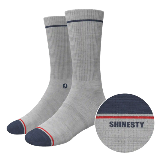 The Pebble | Grey Heel Hammock™ Crew Socks