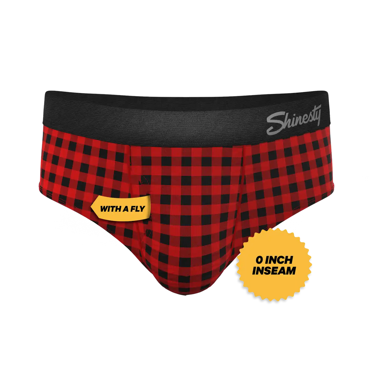 The Cardinal | Micro Buffalo Check Ball Hammock® Pouch Underwear Briefs