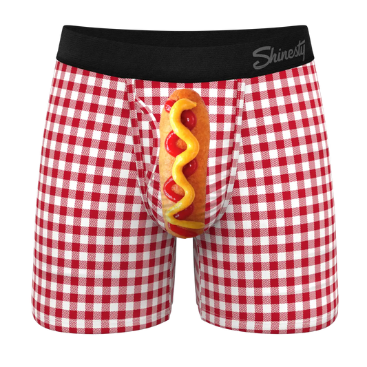 The Hot Diggity | Corn Dog Ball Hammock® Pouch Underwear With Fly