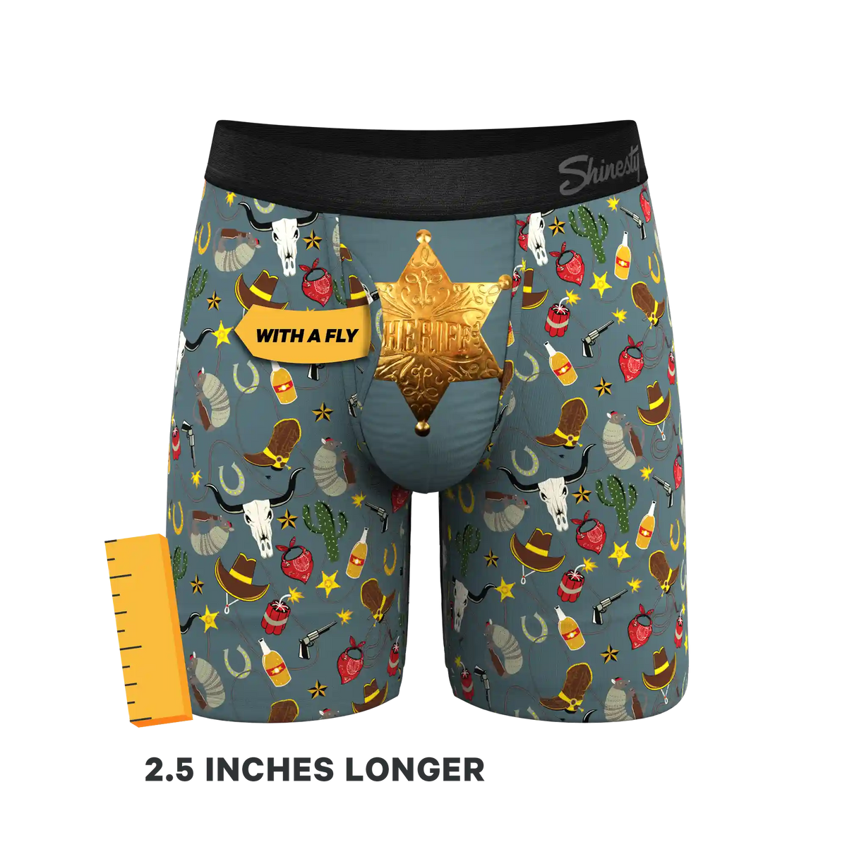 The Giddy Up | Sheriff Badge Ball Hammock® Boxer - Long Leg