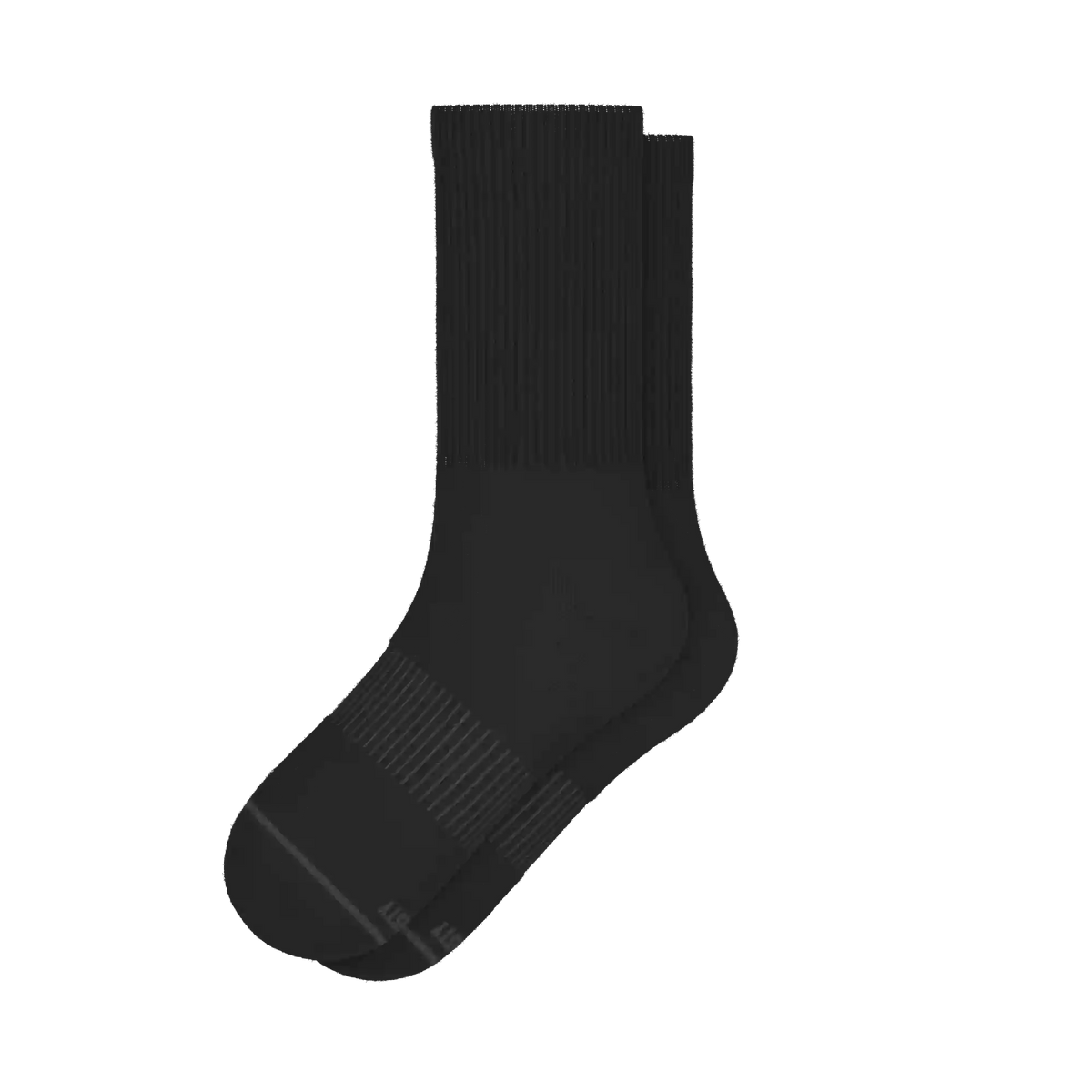 The Night Op | Plain Black Heel Hammock™ Crew Socks