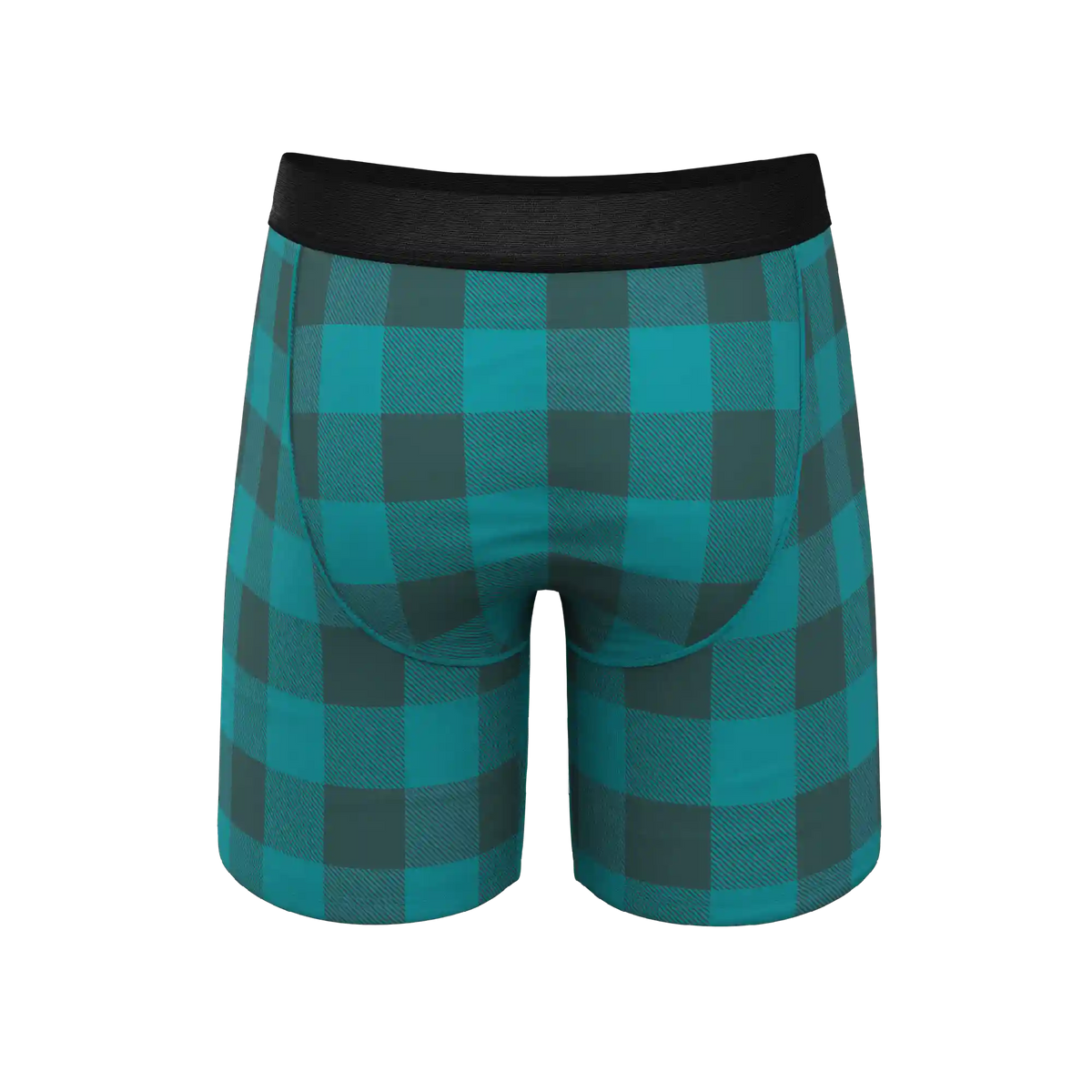 The Plaid And Simple | Green Buffalo Check Ball Hammock® Boxer - Long Leg