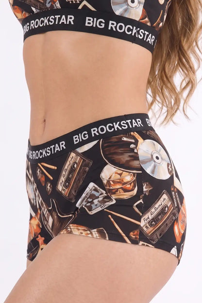 The Big Rock Star | Shinesty X Nickelback Guitar Boyshort Underwear with Waistband