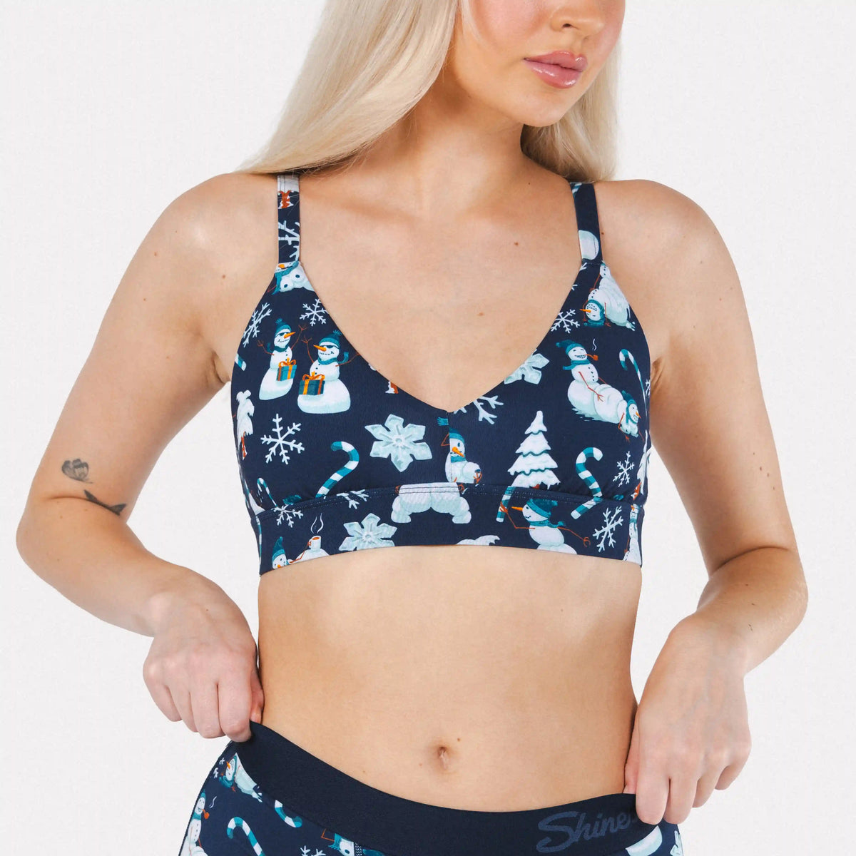 The Big Blizzard | Naughty Snowmen Boob Hammock™ Plunge Bralette