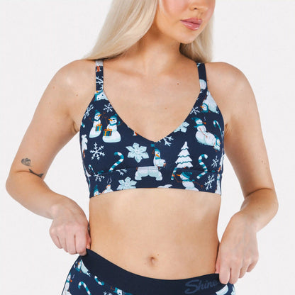 The Big Blizzard | Naughty Snowmen Boob Hammock™ Plunge Bralette