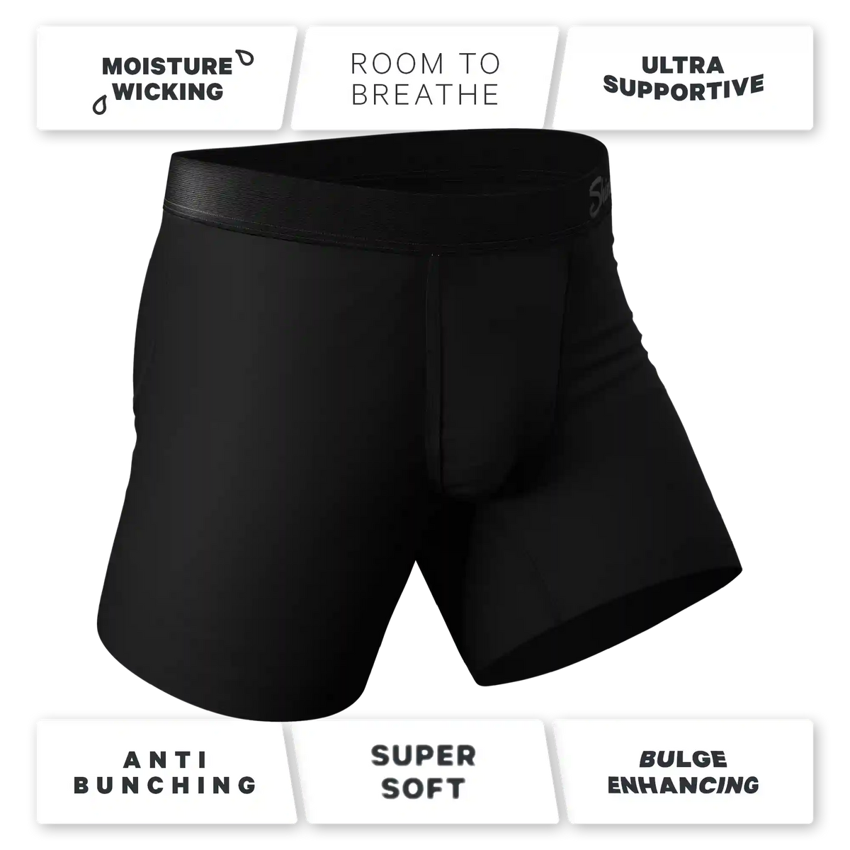 The Zero Shades of Grey | Black Ball Hammock® Pouch Underwear 3 Pack