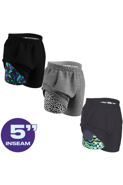 The Athlete | Ball Hammock® 5 Inch Athletic Shorts 3 Pack