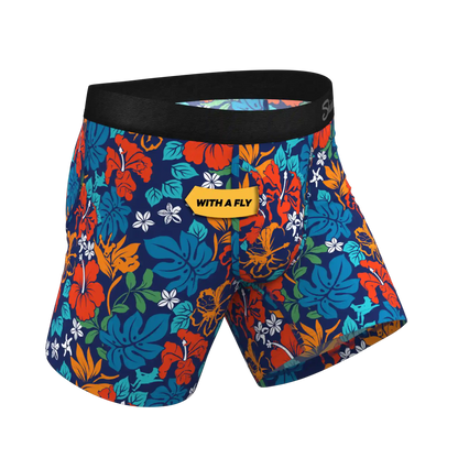 The Get Lei'd | Naughty Tropical Ball Hammock® Pouch Underwear With Fly