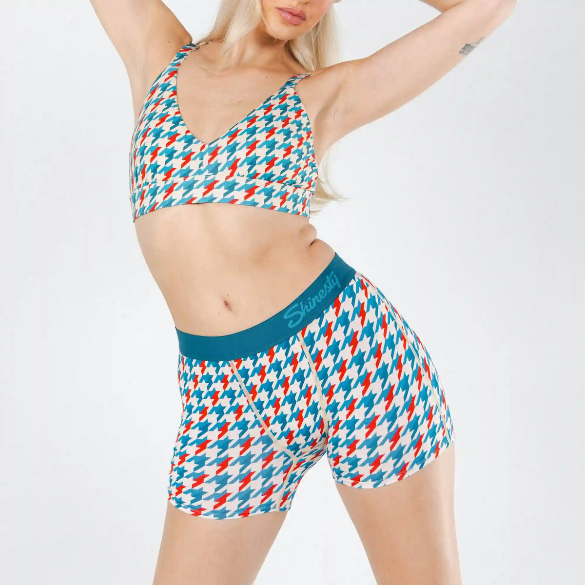 The Swanky | Retro Houndstooth Women’s Boxers