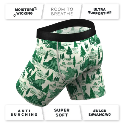 The Does A Bear | Green Toilet Bear Ball Hammock® Boxer - Long Leg