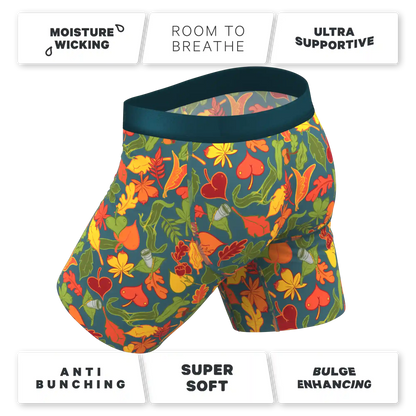 The Leaf Peeps | Naughty Leaves Ball Hammock® Boxer - Long Leg