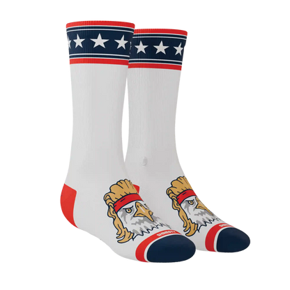 The Free Bird | USA Eagle Heel Hammock™ Crew Socks