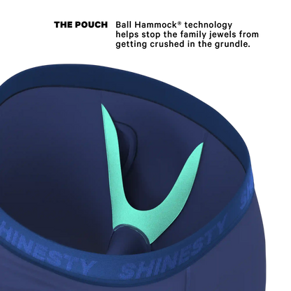 The Bloom Moon | Tonal Navy Ball Hammock® Boxer - Long Leg