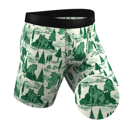 The Does A Bear | Green Toilet Bear Ball Hammock® Boxer - Long Leg