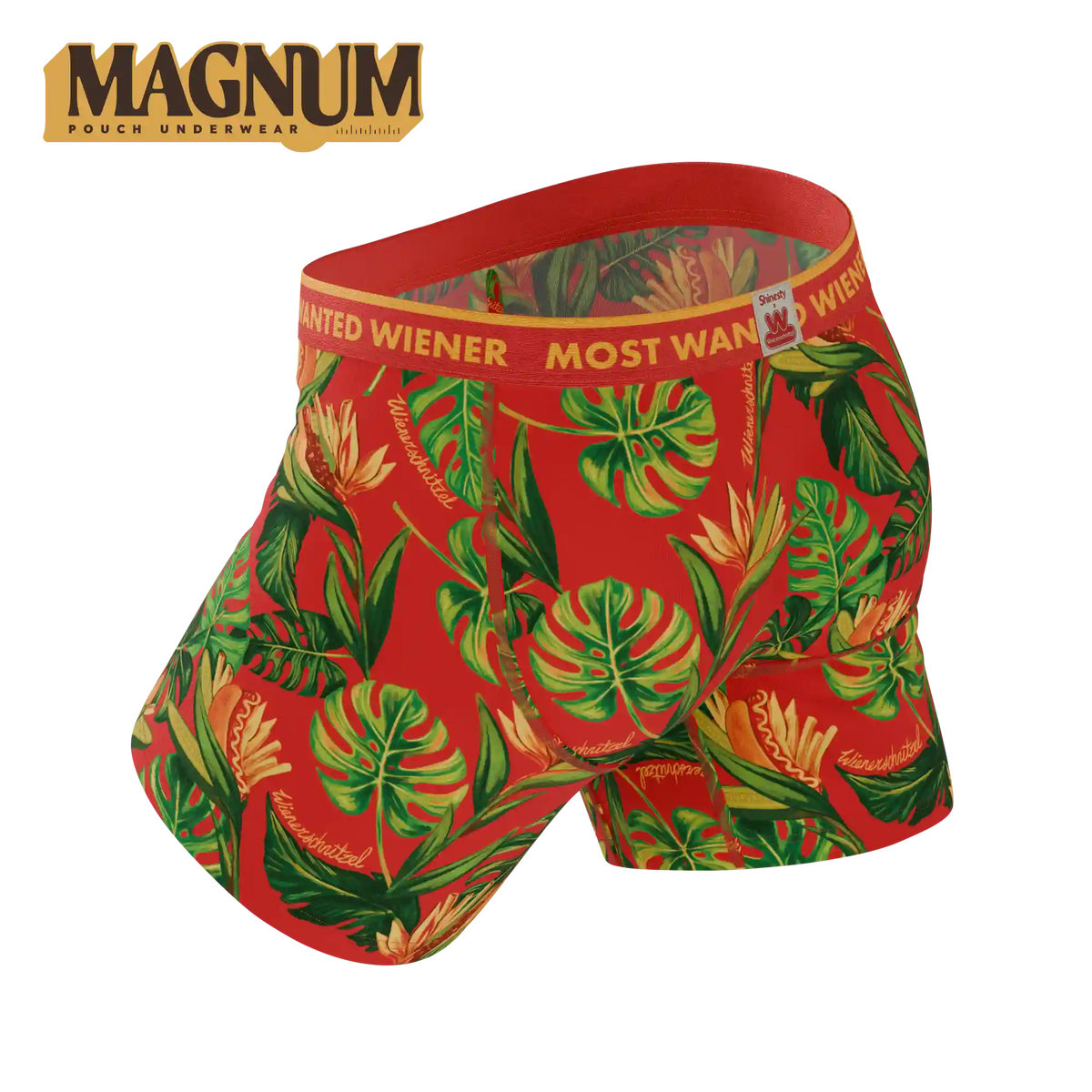The Wiener In Paradise | Shinesty X Wienerschnitzel Tropical Ball Hammock® Magnum Big Pouch Underwear