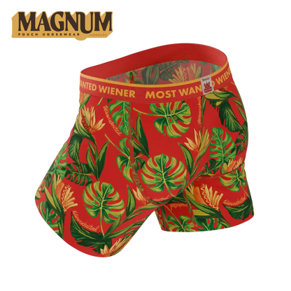 The Wiener In Paradise | Shinesty X Wienerschnitzel Tropical Ball Hammock® Magnum Big Pouch Underwear