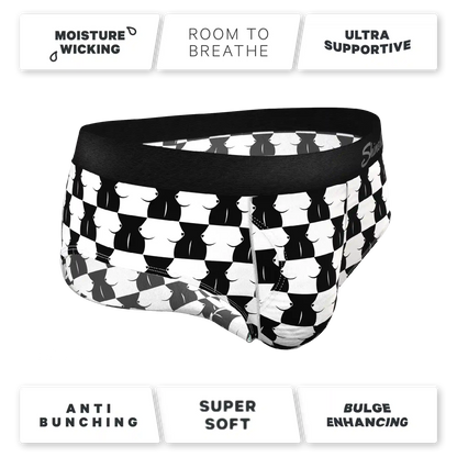 The Chest Mate | Checkered Ball Hammock® Pouch Underwear Briefs