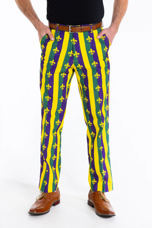 The Beignets For Breakfast | Mardi Gras Suit Pants