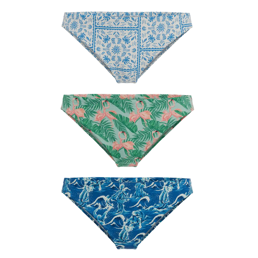 The Mediterranean Mischief | Bikini Underwear 3 Pack