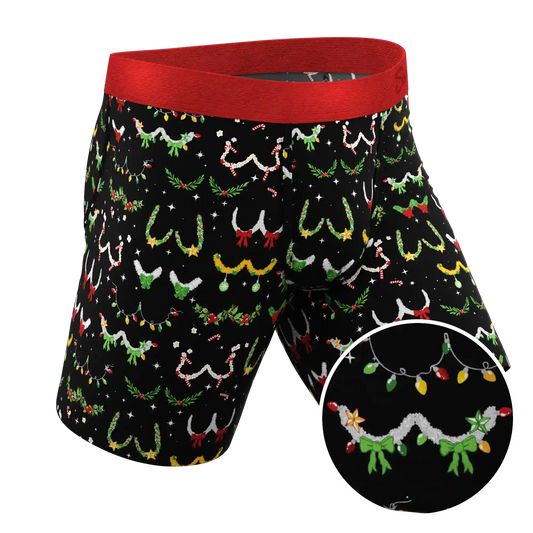 The Goodie Garland | Christmas Tinsel Busts Ball Hammock® Boxer - Long Leg