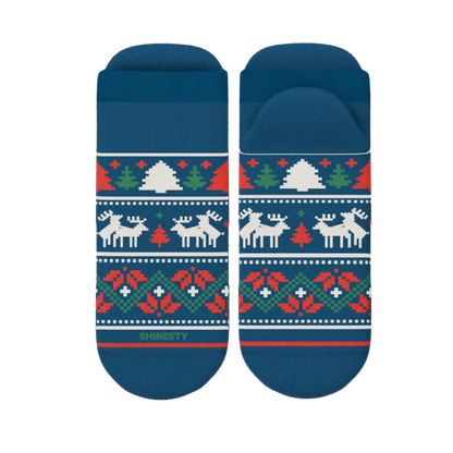 The Caribou Lous | Christmas Deer Heel Hammock™ Ankle Socks